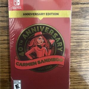 Nintendo Switch Carmen Sandiego 40th
Anniversary Edition